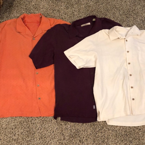 3 tommy Bahamas short sleeve button ups - Picture 1 of 8